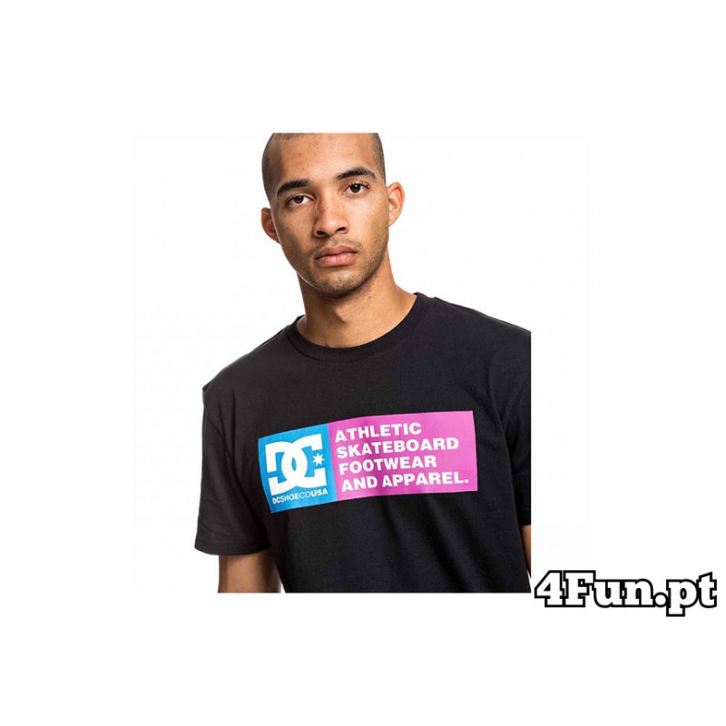 T-SHIRT DC SHOES VERTICAL ZONE SS 2 PRETO